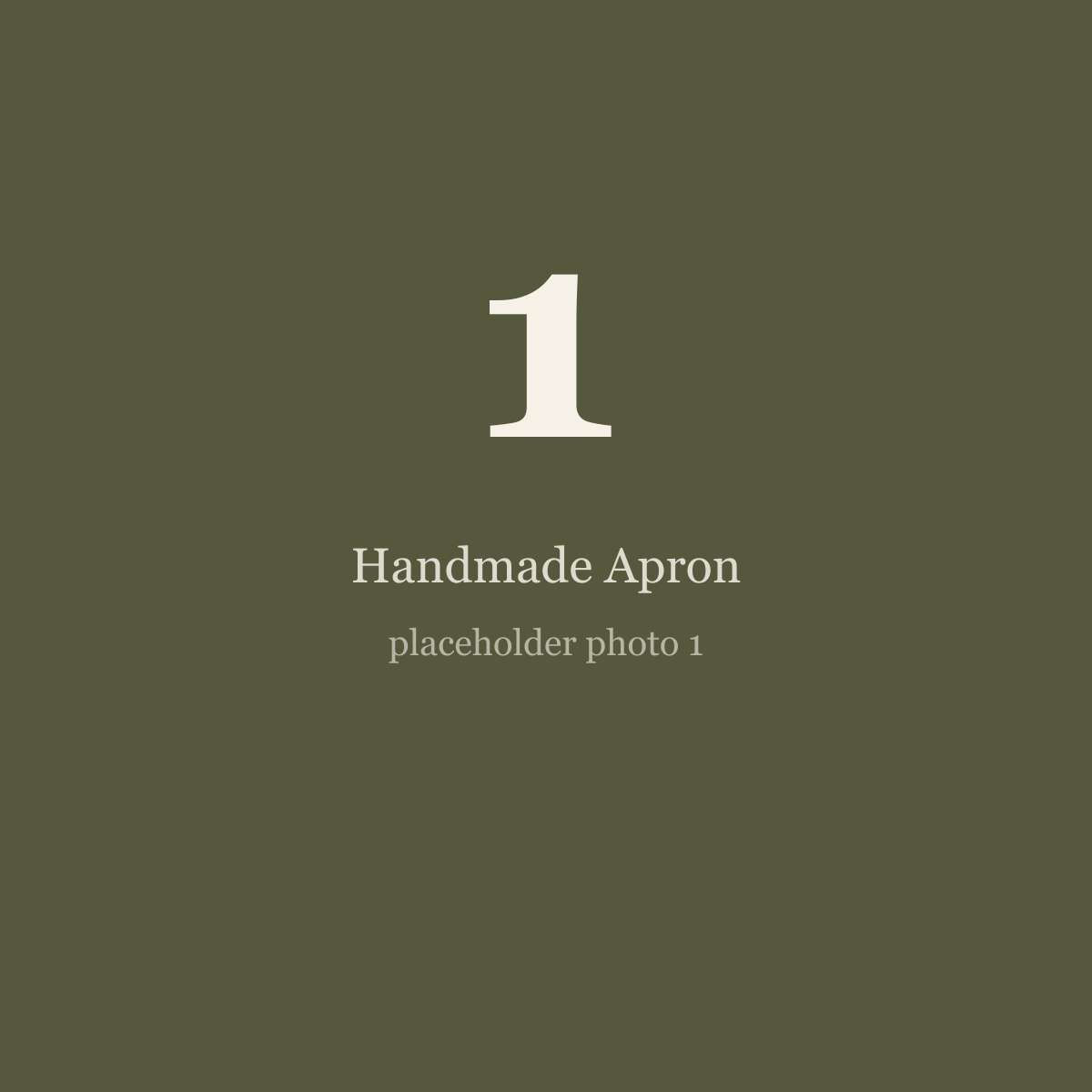 Handmade Apron