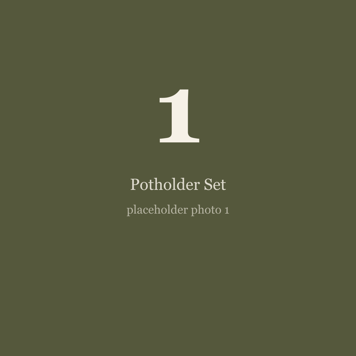 Potholder Set
